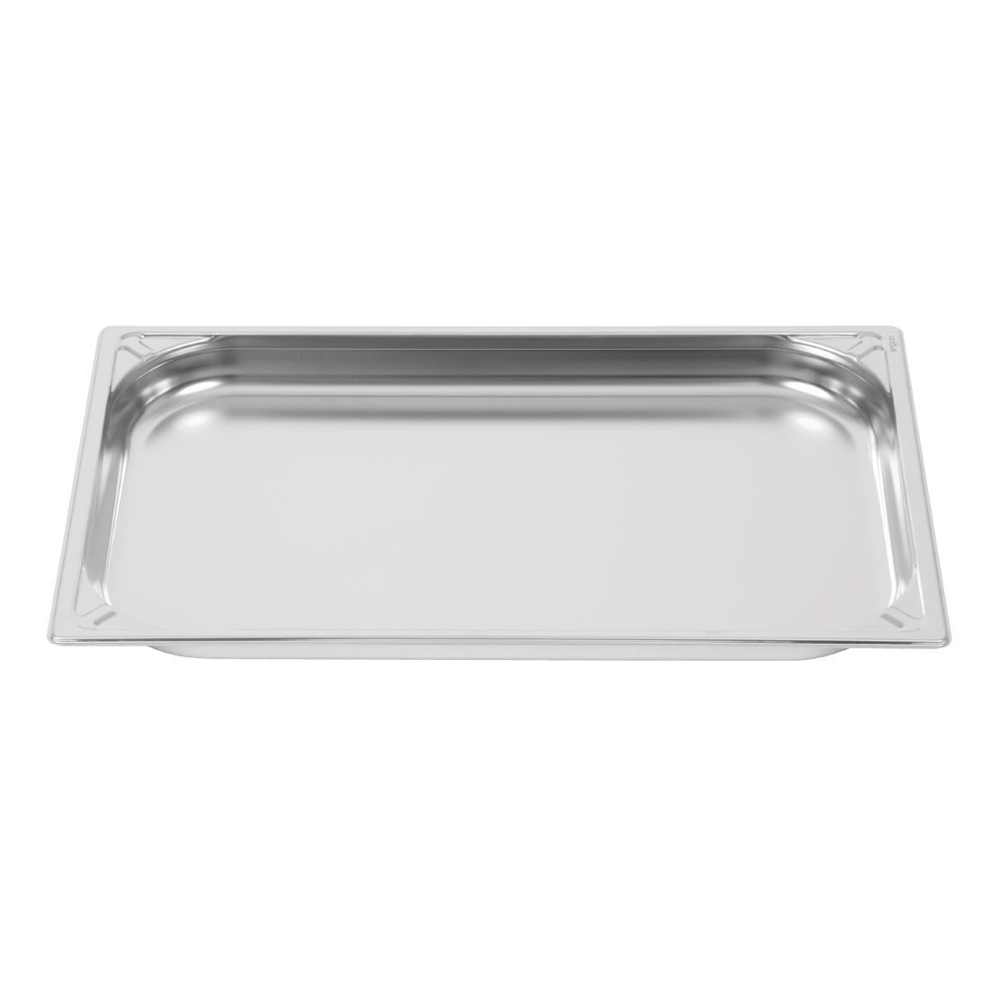 Vogue Heavy Duty Stainless Steel 1/1 Gastronorm Tray 40mm - DW432 Vogue