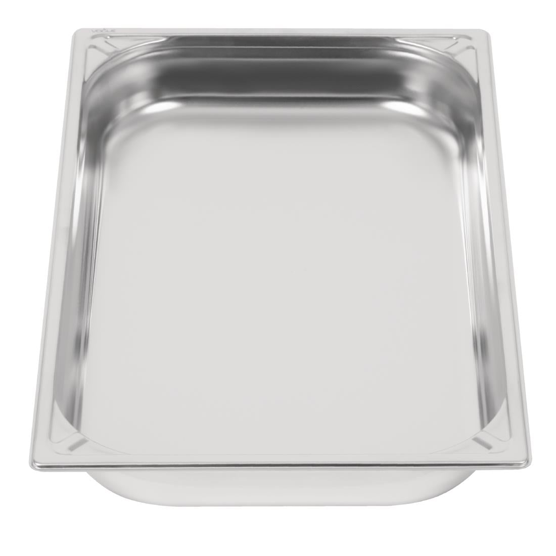 Vogue Heavy Duty Stainless Steel 1/1 Gastronorm Tray 65mm - DW433 Vogue