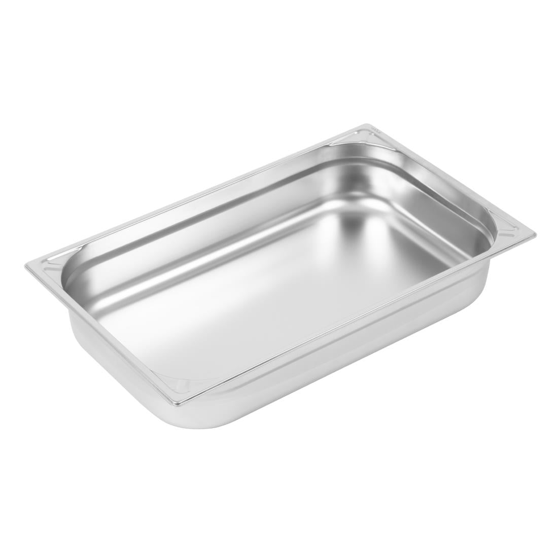 Vogue Heavy Duty Stainless Steel 1/1 Gastronorm Tray 100mm - DW434 Vogue