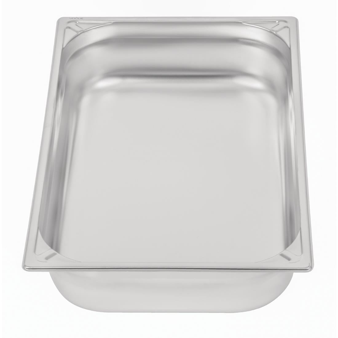 Vogue Heavy Duty Stainless Steel 1/1 Gastronorm Tray 100mm - DW434 Vogue