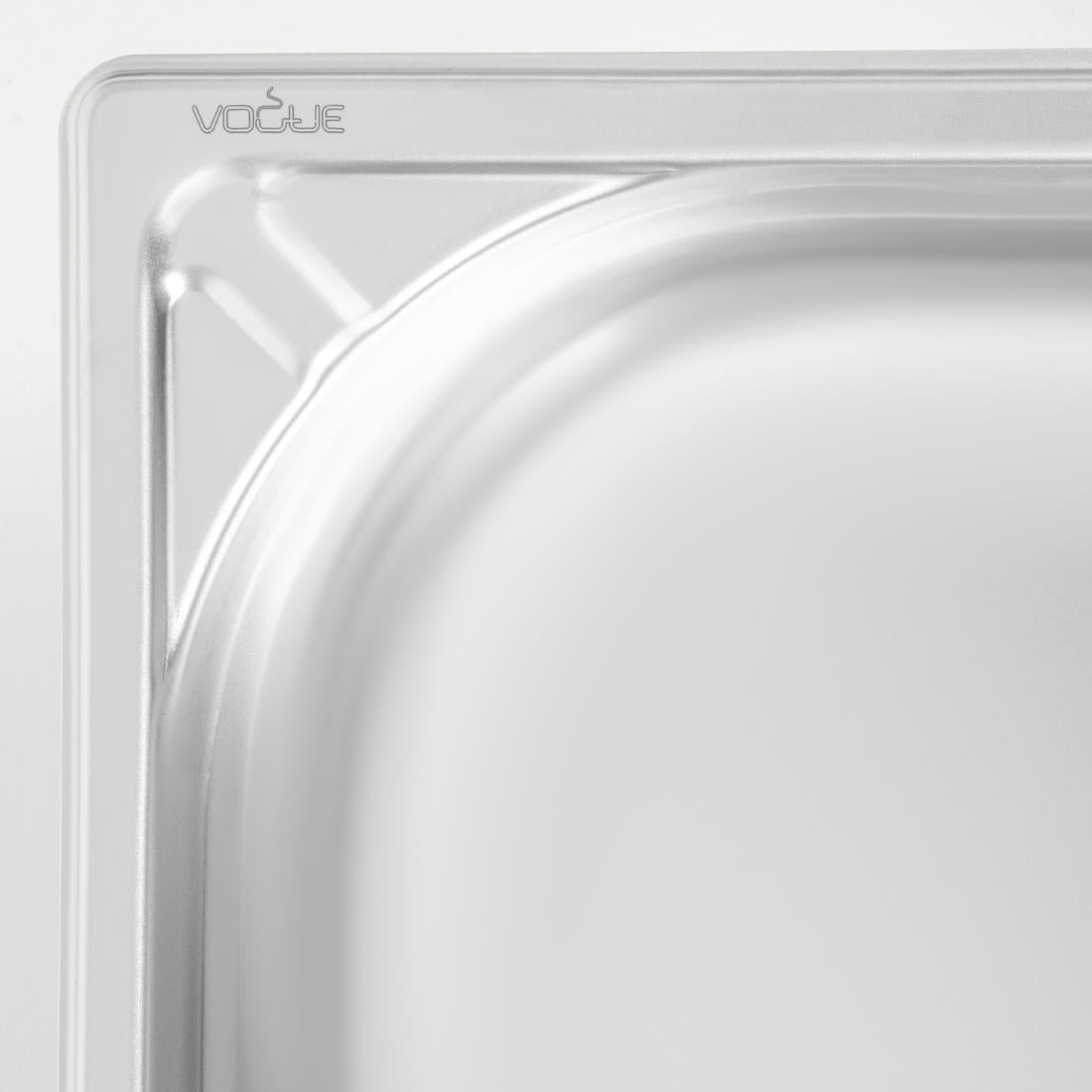 Vogue Heavy Duty Stainless Steel 1/1 Gastronorm Tray 100mm - DW434 Vogue