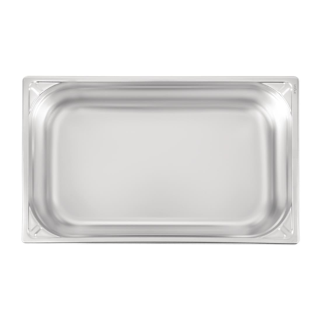 Vogue Heavy Duty Stainless Steel 1/1 Gastronorm Tray 150mm - DW435 Vogue