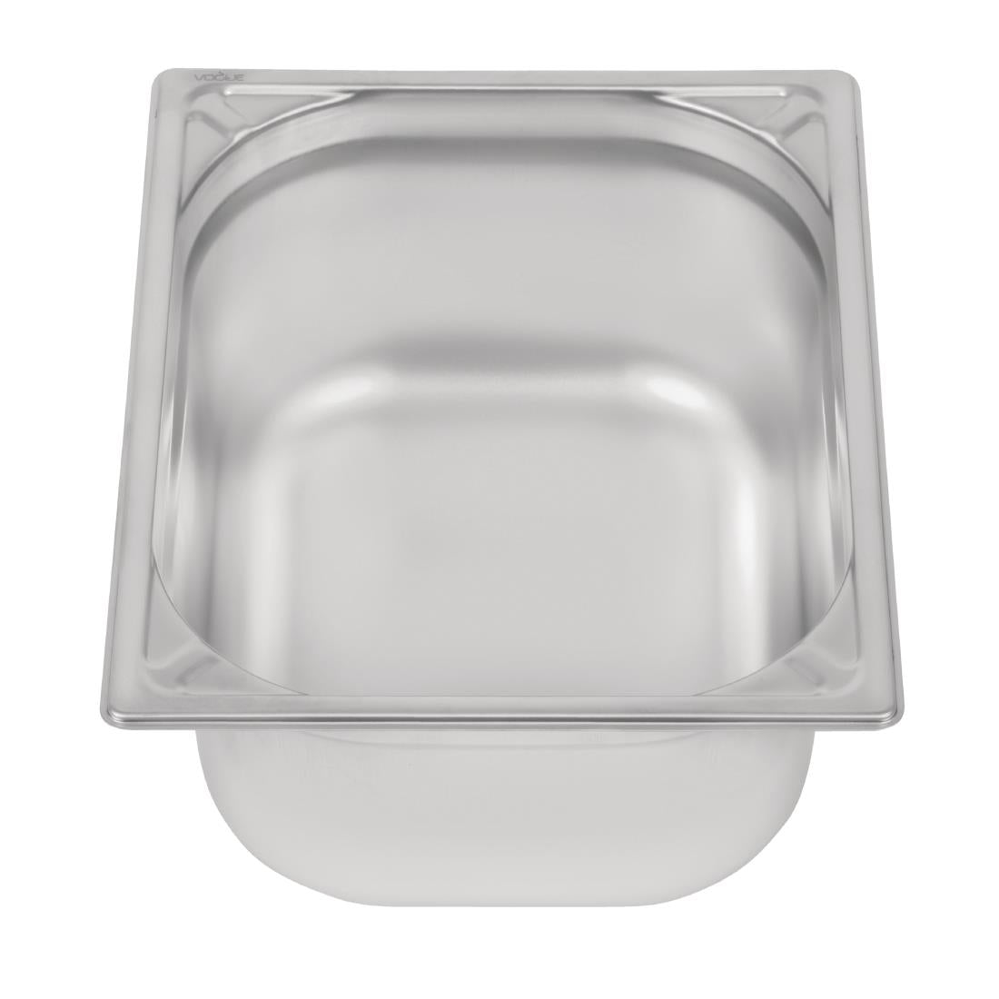 Vogue Heavy Duty Stainless Steel 1/2 Gastronorm Tray 150mm - DW440 Vogue