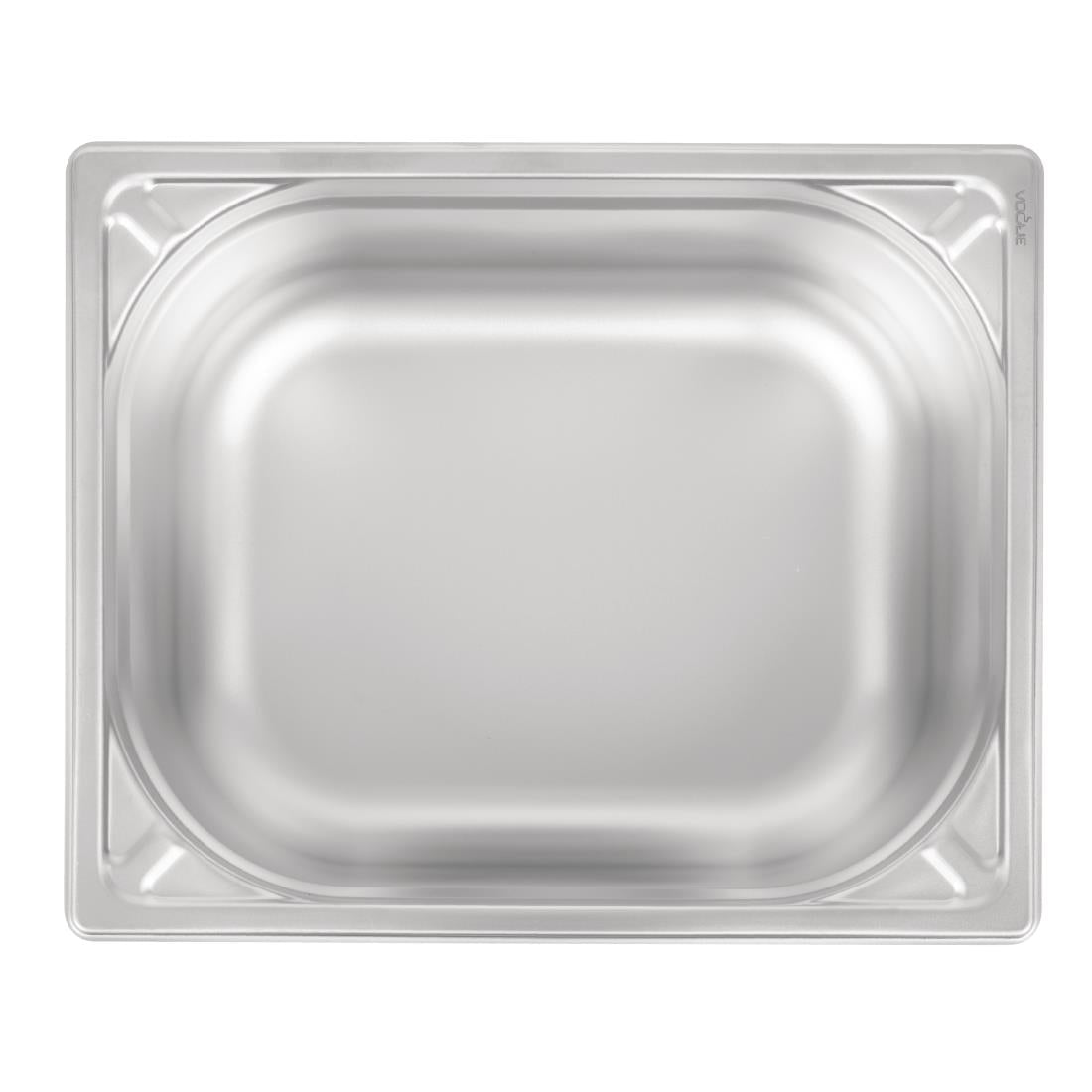 Vogue Heavy Duty Stainless Steel 1/2 Gastronorm Tray 150mm - DW440 Vogue