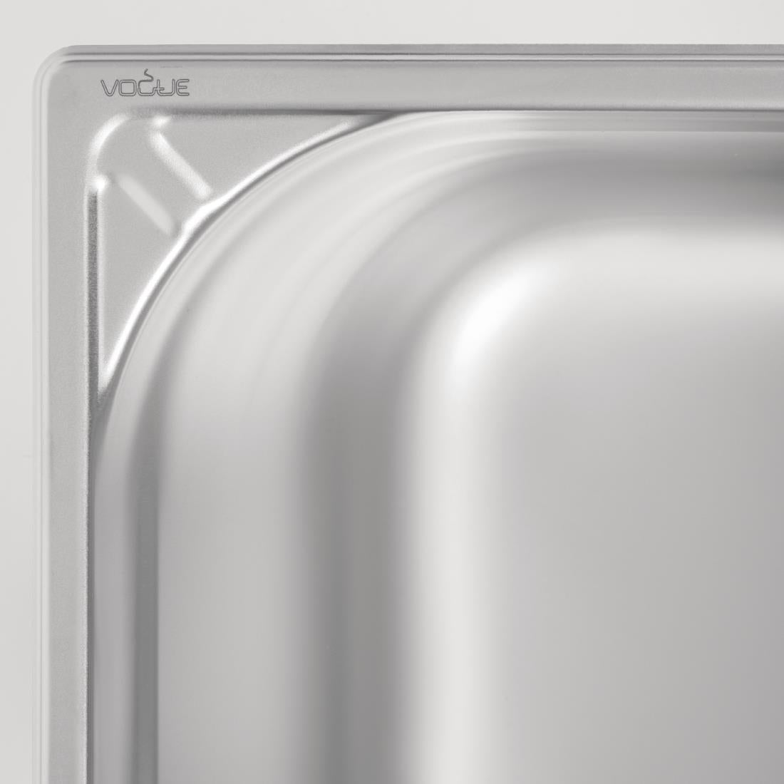 Vogue Heavy Duty Stainless Steel 1/2 Gastronorm Tray 200mm - DW441 Vogue