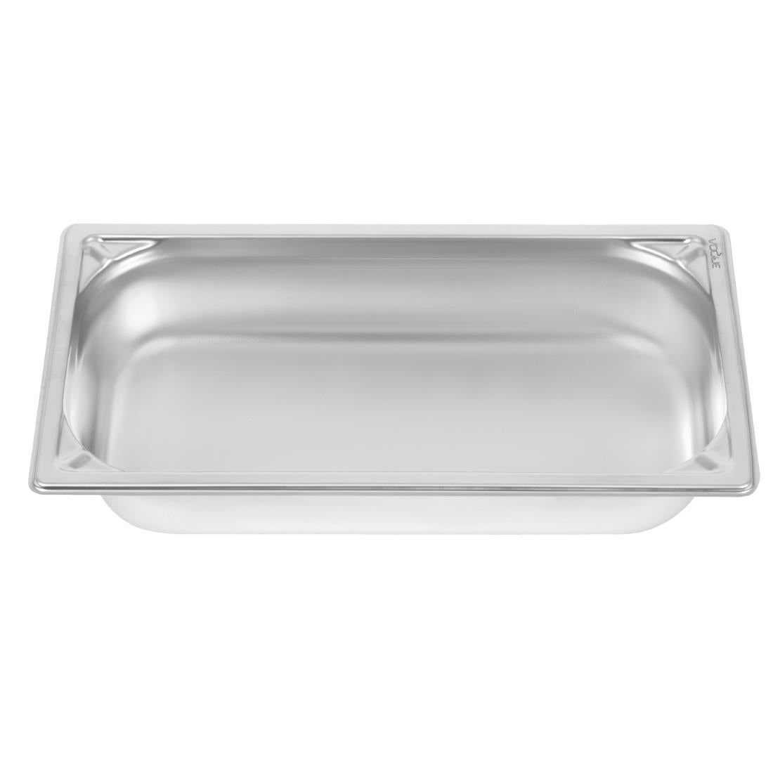 Vogue Heavy Duty Stainless Steel 1/3 Gastronorm Tray 65mm - DW442 Vogue