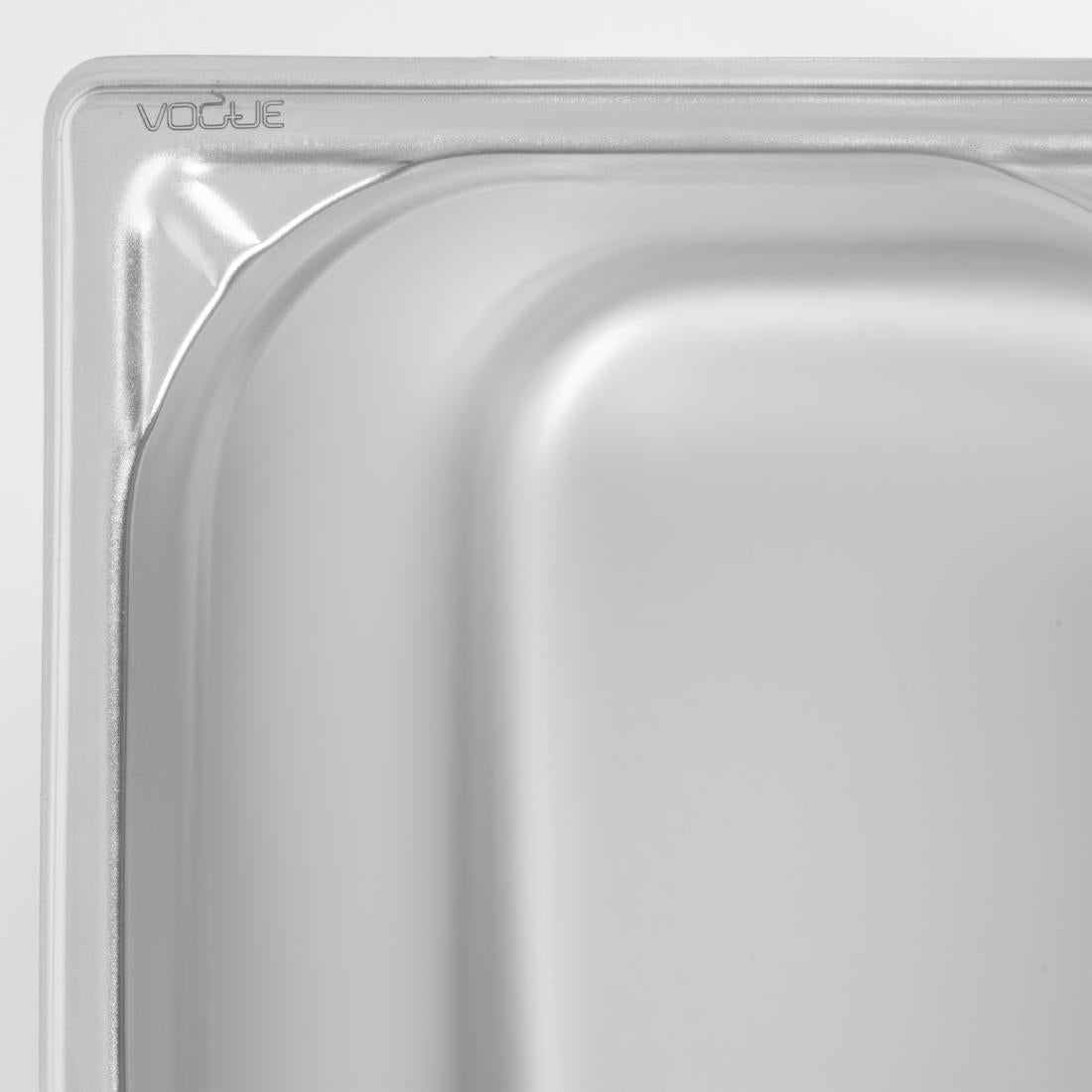 Vogue Heavy Duty Stainless Steel 1/3 Gastronorm Tray 200mm - DW445 Vogue