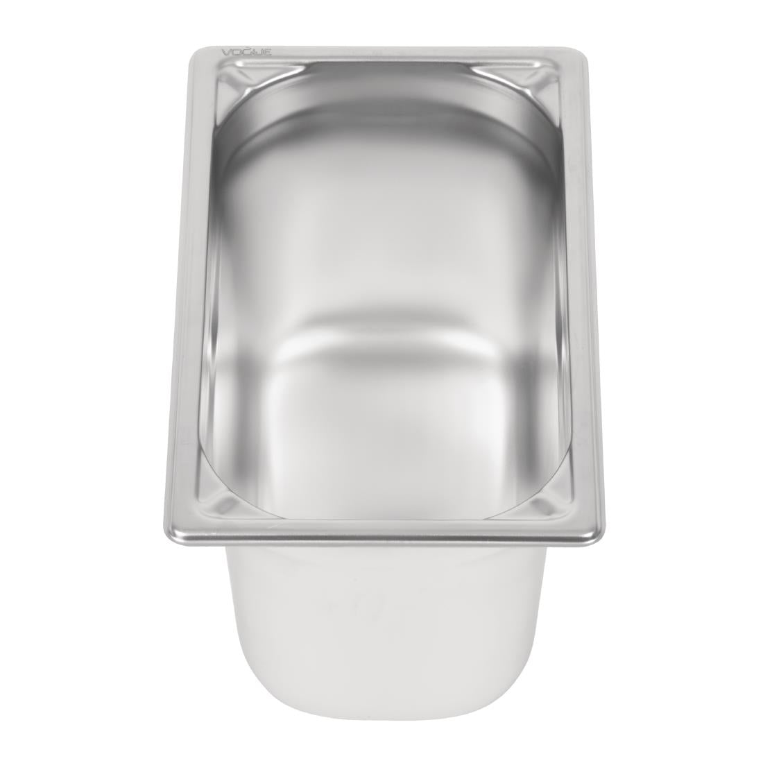 Vogue Heavy Duty Stainless Steel 1/4 Gastronorm Tray 150mm - DW448 Vogue