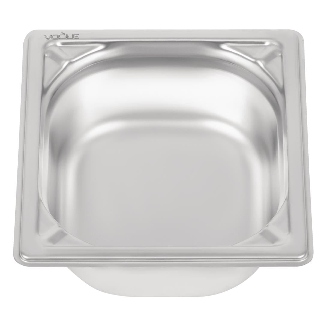 Vogue Heavy Duty Stainless Steel 1/6 Gastronorm Tray 65mm - DW449 Vogue