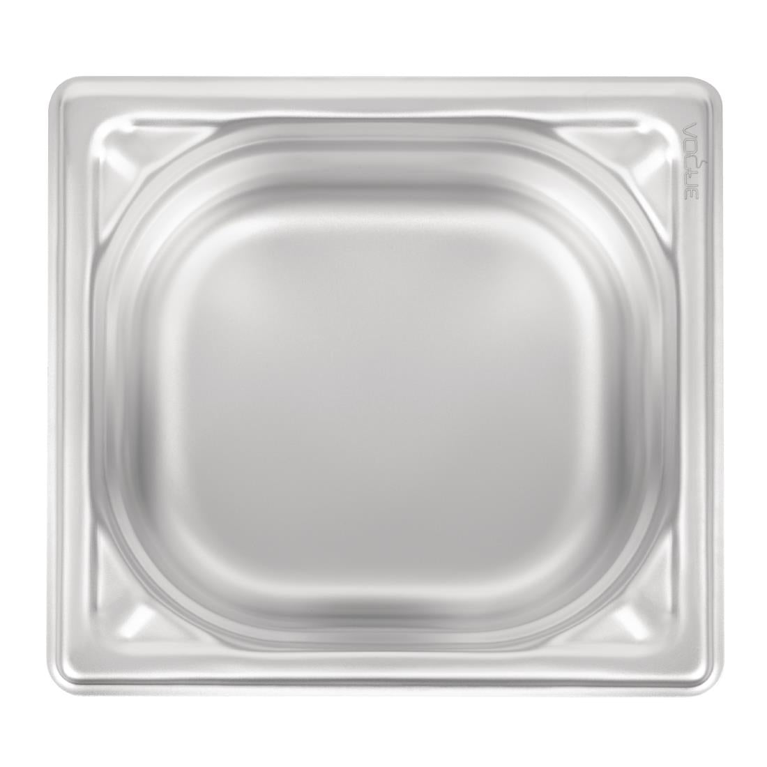 Vogue Heavy Duty Stainless Steel 1/6 Gastronorm Tray 100mm - DW450 Vogue