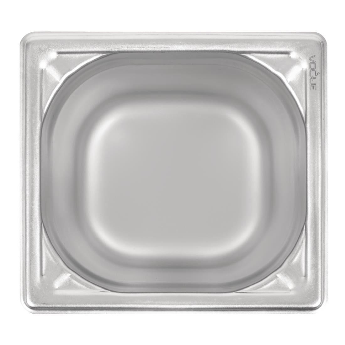 Vogue Heavy Duty Stainless Steel 1/6 Gastronorm Tray 200mm - DW452 Vogue