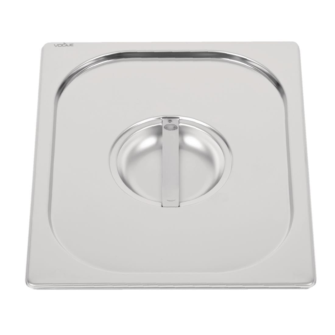Vogue Heavy Duty Stainless Steel 1/2 Gastronorm Tray Lid - DW456 Vogue