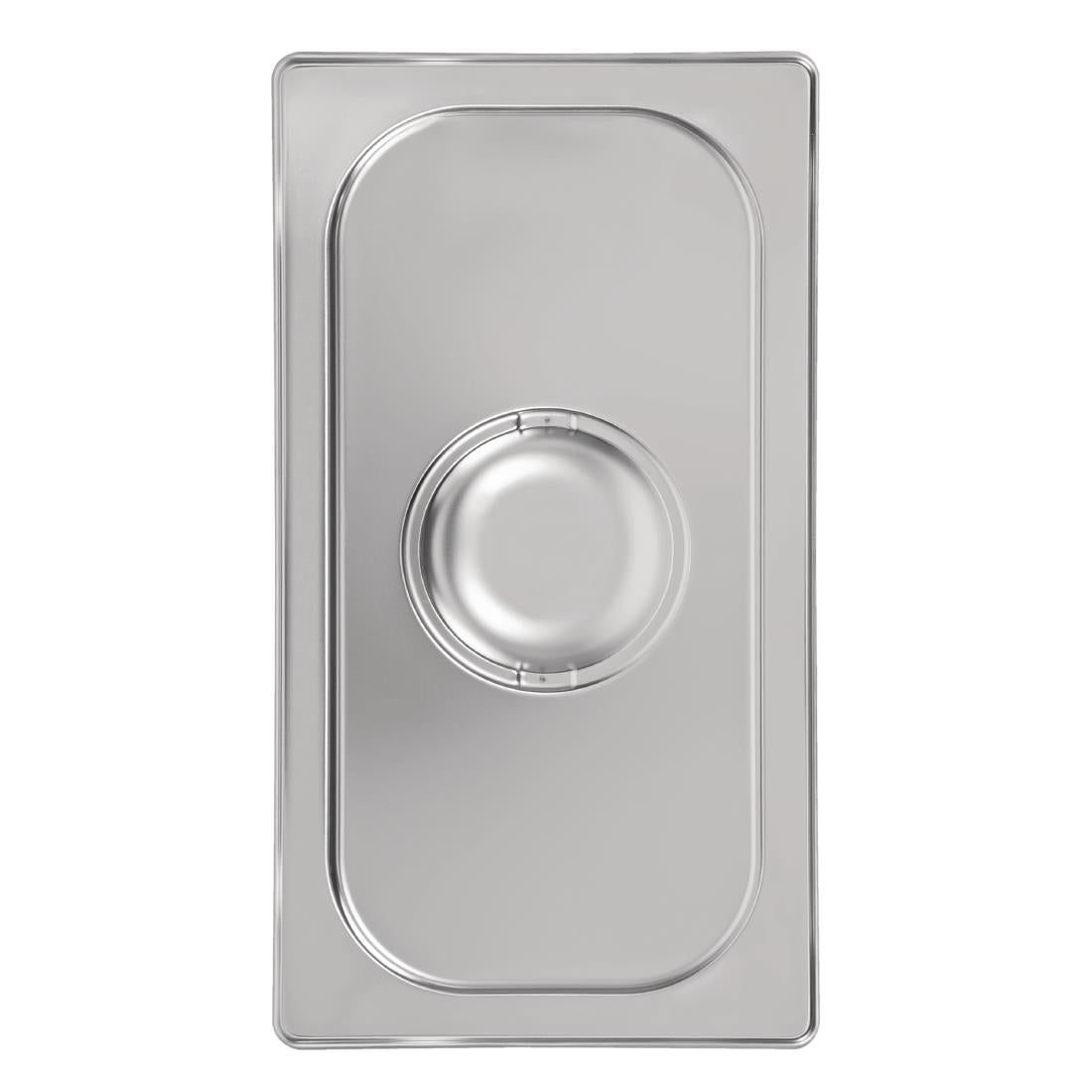 Vogue Heavy Duty Stainless Steel 1/3 Gastronorm Tray Lid - DW457 Vogue