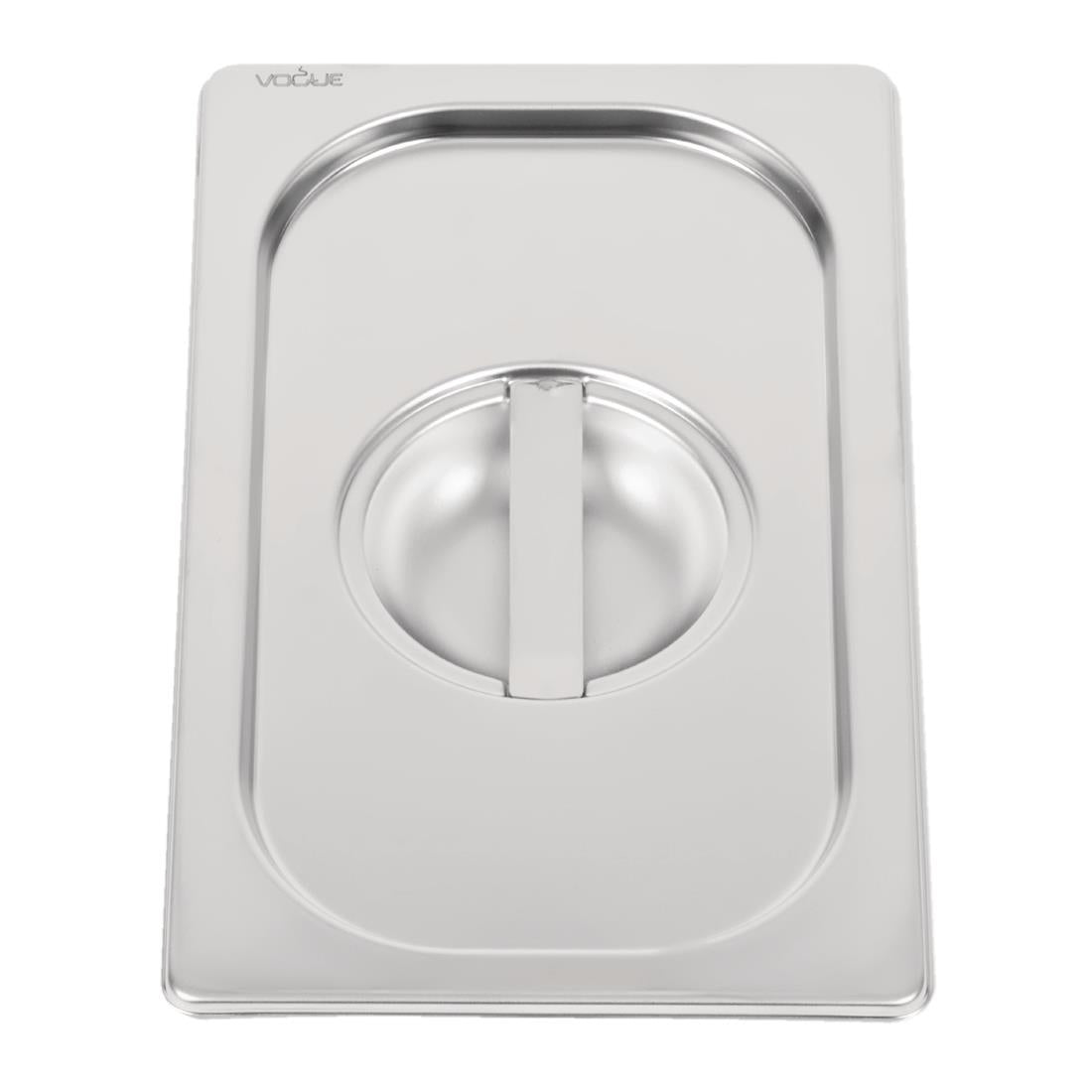 Vogue Heavy Duty Stainless Steel 1/4 Gastronorm Tray Lid - DW458 Vogue