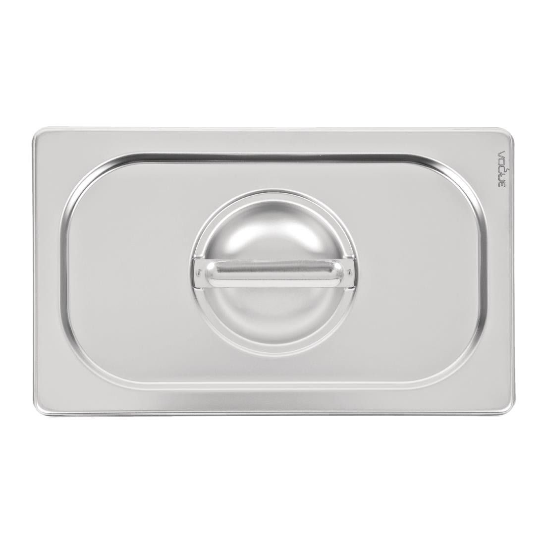 Vogue Heavy Duty Stainless Steel 1/4 Gastronorm Tray Lid - DW458 Vogue