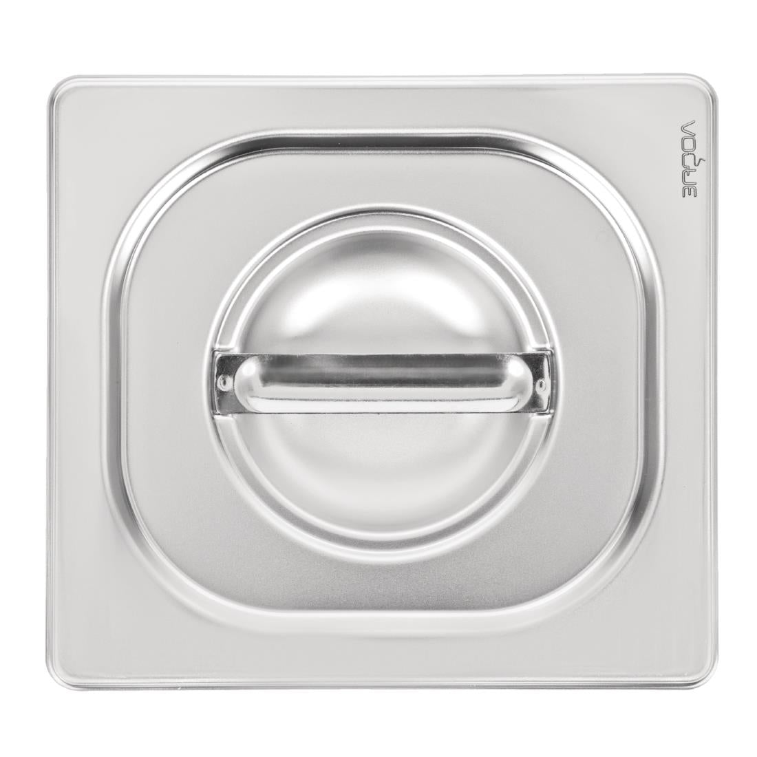Vogue Heavy Duty Stainless Steel 1/6 Gastronorm Tray Lid - DW459 Vogue