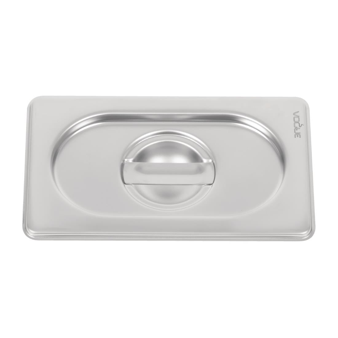 Vogue Heavy Duty Stainless Steel 1/9 Gastronorm Tray Lid - DW460 Vogue