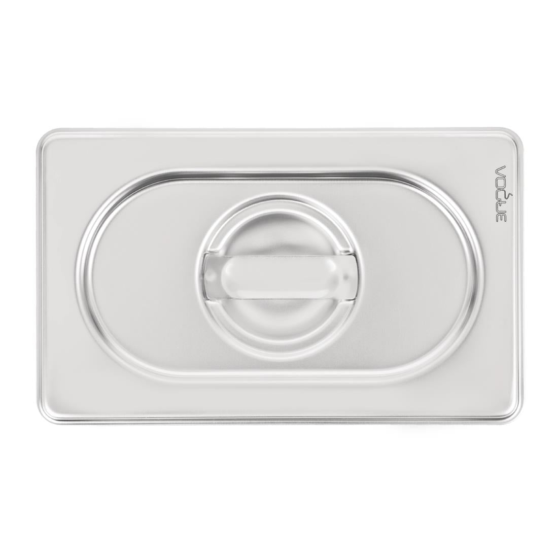 Vogue Heavy Duty Stainless Steel 1/9 Gastronorm Tray Lid - DW460 Vogue