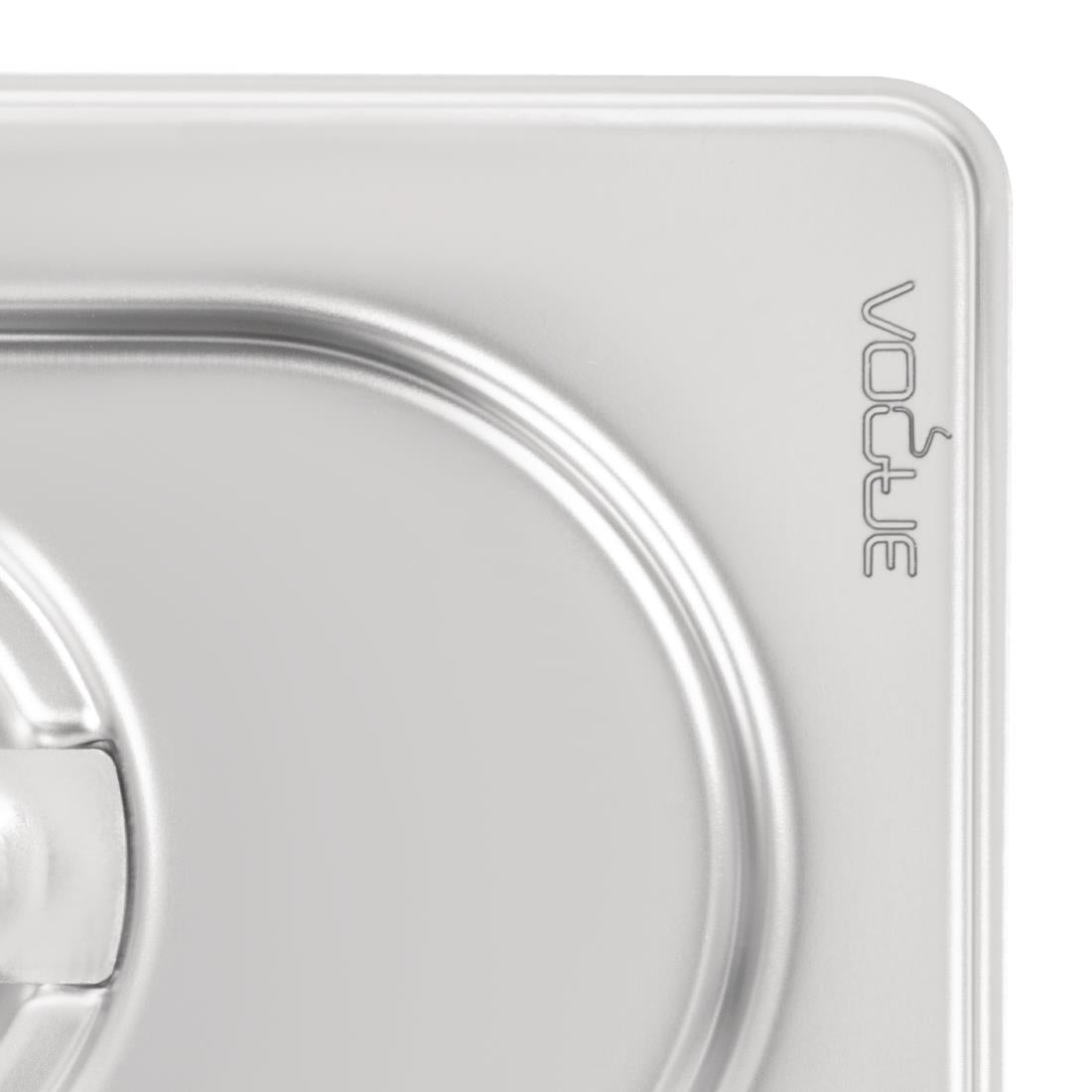 Vogue Heavy Duty Stainless Steel 1/9 Gastronorm Tray Lid - DW460 Vogue