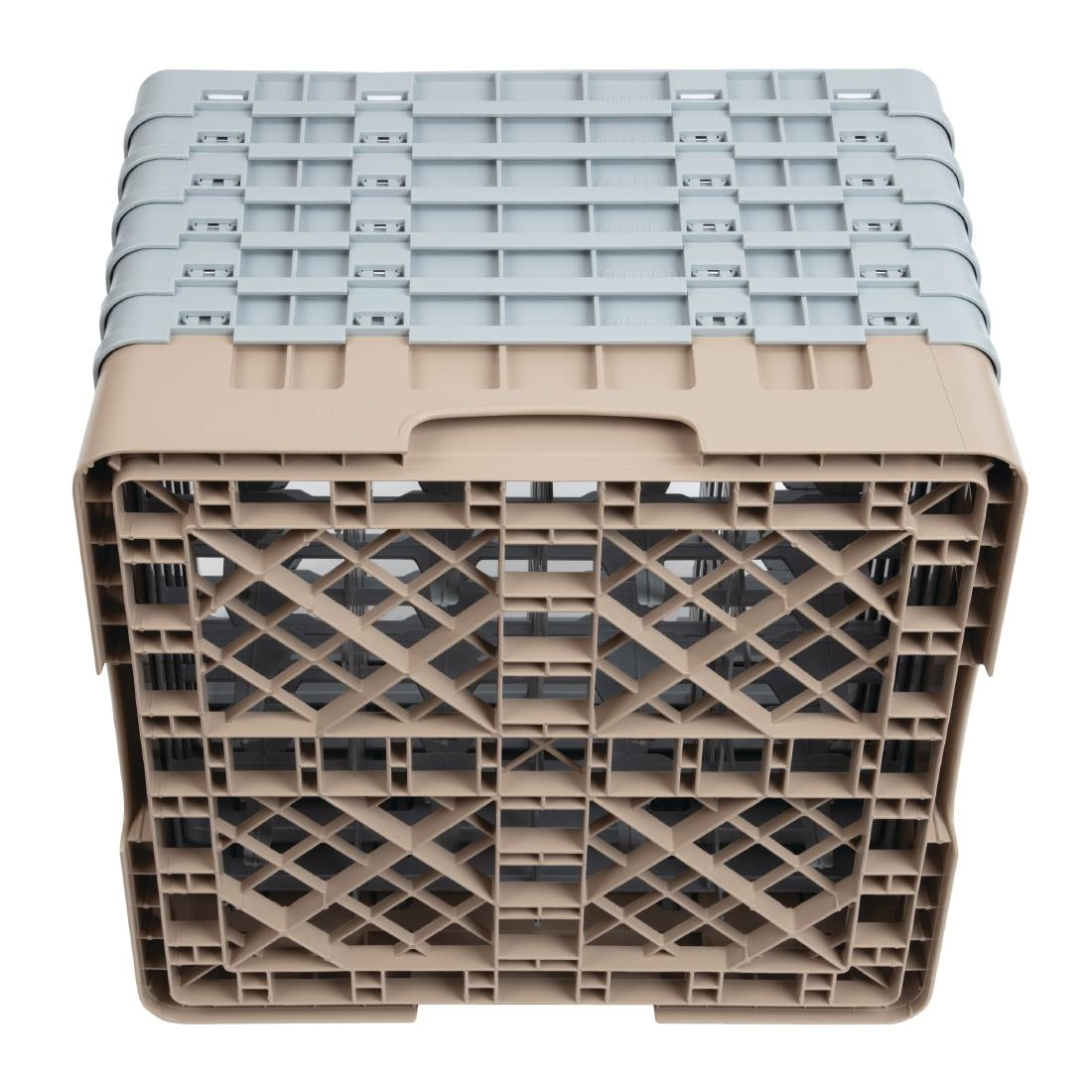 Cambro Camrack Beige 16 Compartments Max Glass Height 298mm - DW553 Cambro