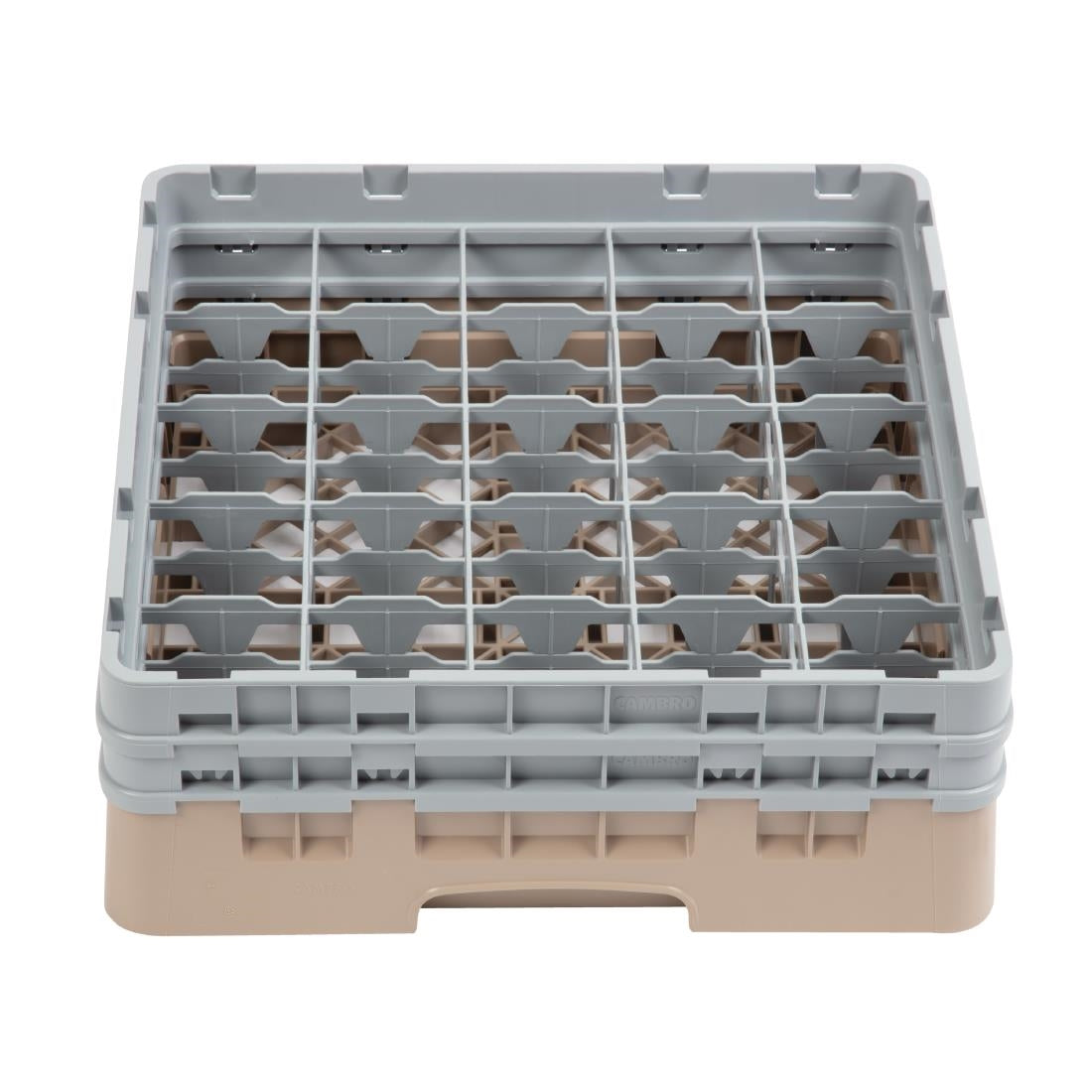 Cambro Camrack Beige 25 Compartments Max Glass Height 133mm - DW555 Cambro