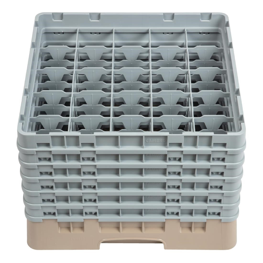 Cambro Camrack Beige 25 Compartments Max Glass Height 298mm - DW557 Cambro
