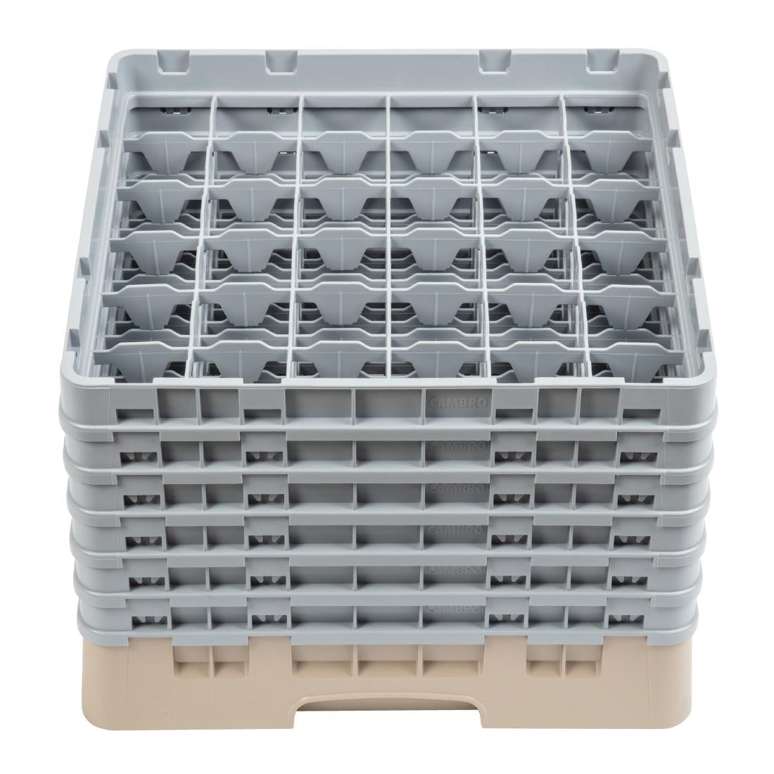 Cambro Camrack Beige 36 Compartments Max Glass Height 298mm - DW560 Cambro