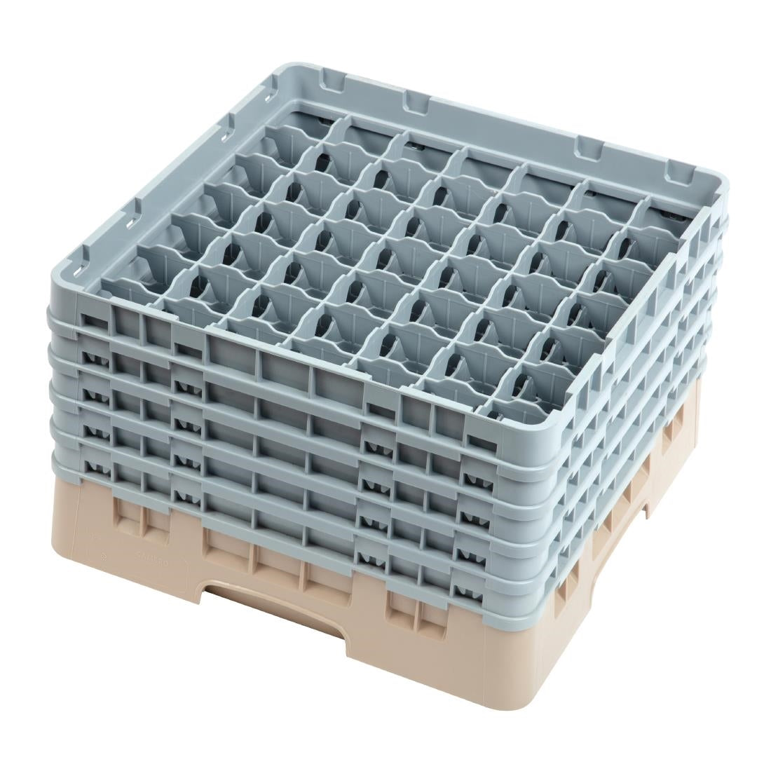 Cambro Camrack Beige 49 Compartments Max Glass Height 257mm - DW562 Cambro