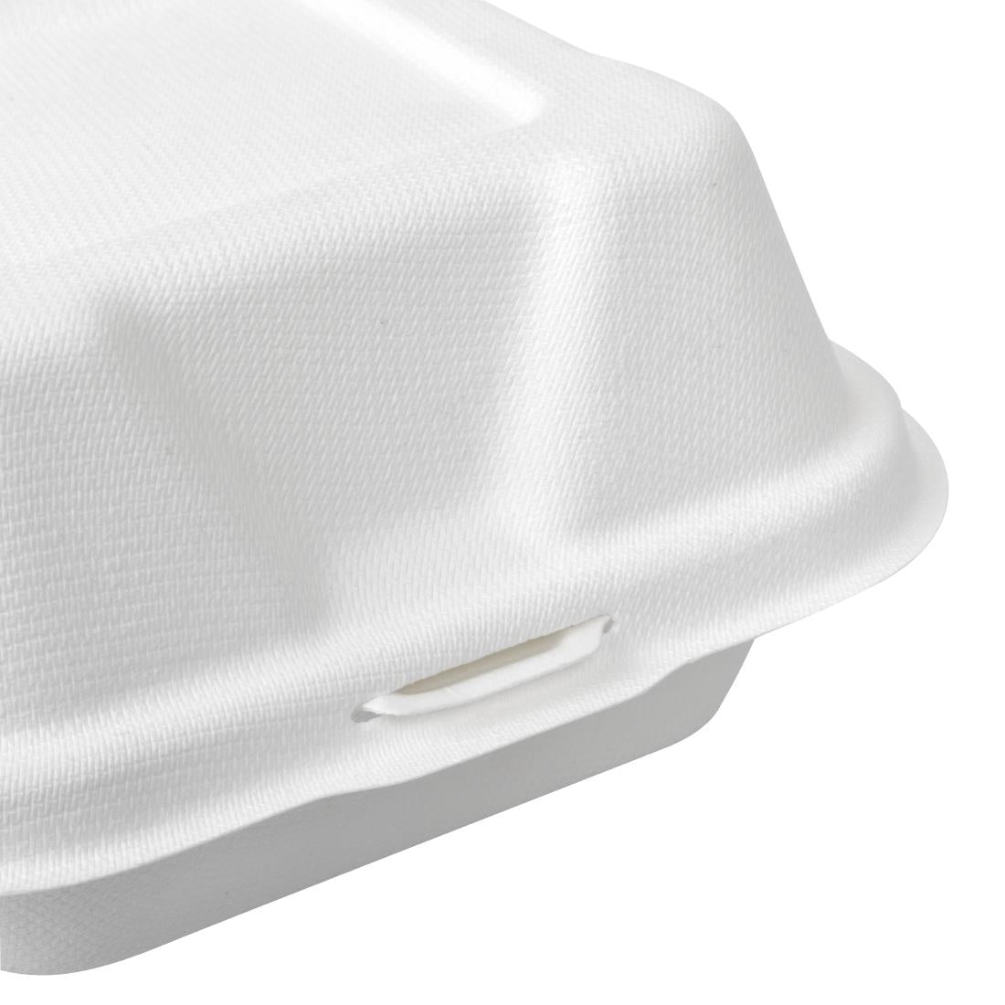 Vegware Compostable Bagasse Burger Boxes 152mm (Pack of 500) - DW625 Vegware