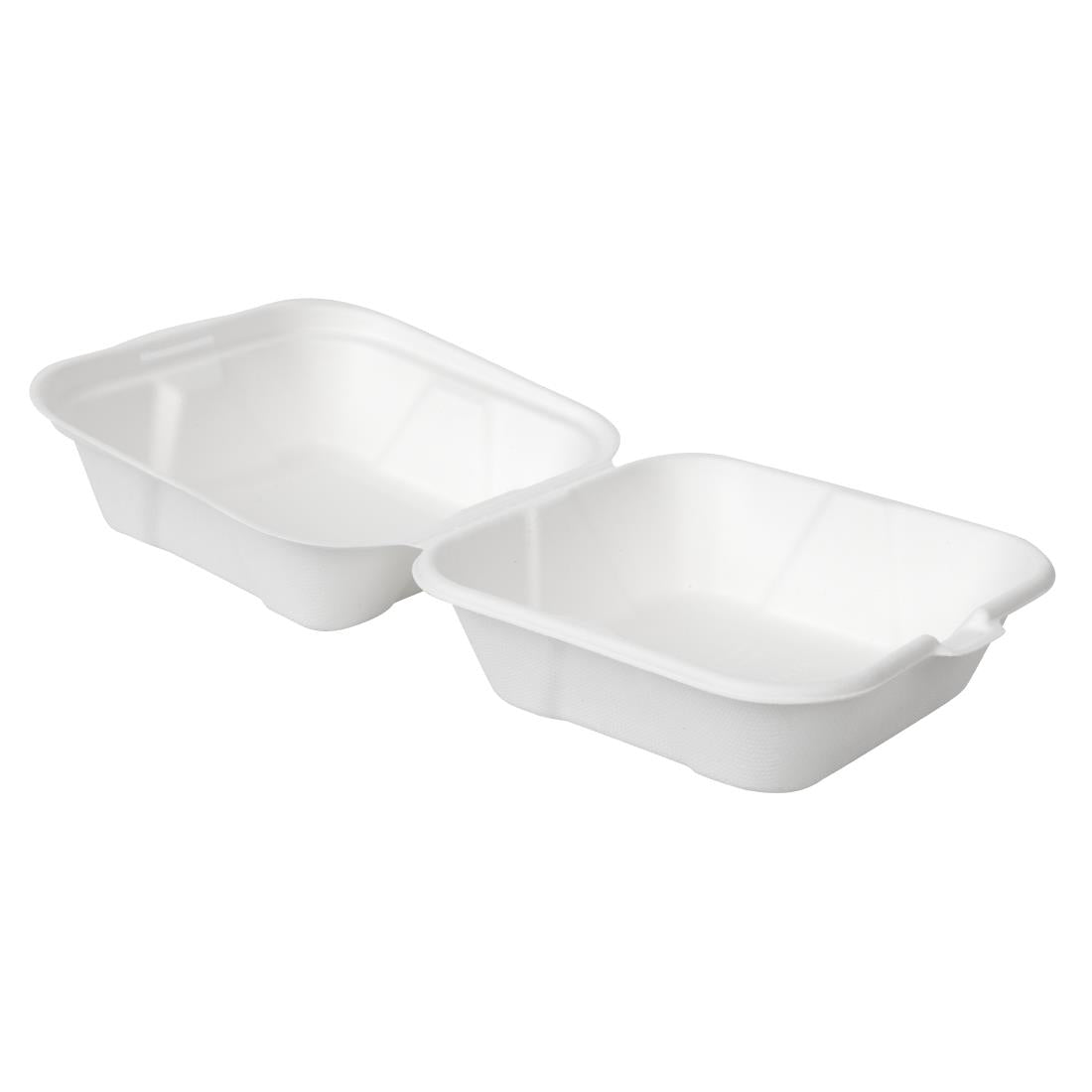 Vegware Compostable Bagasse Burger Boxes 152mm (Pack of 500) - DW625 Vegware