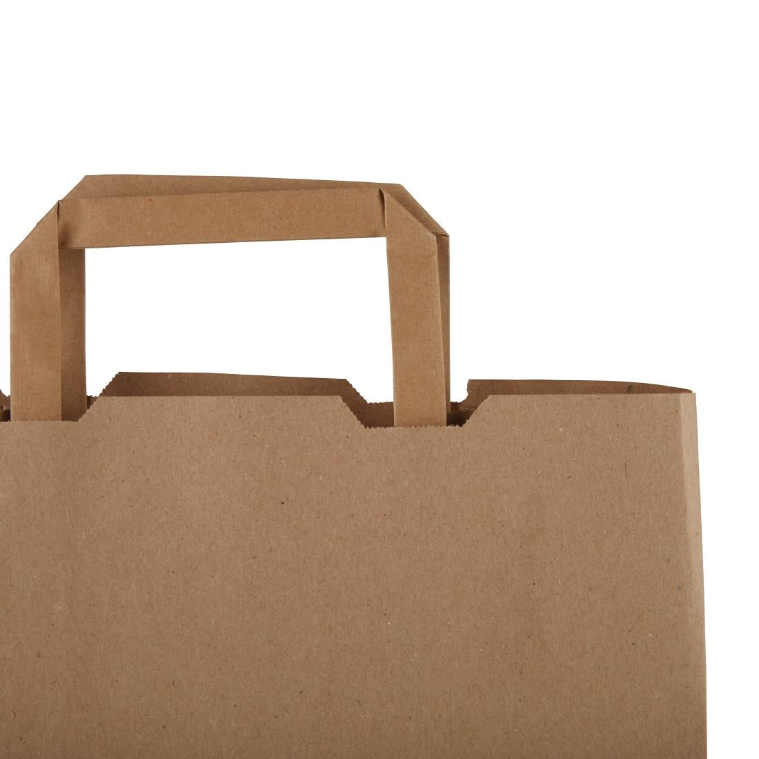 Vegware Compostable Recycled Paper Carrier Bags Large (Pack of 250) - DW628 Paper Bags Vegware