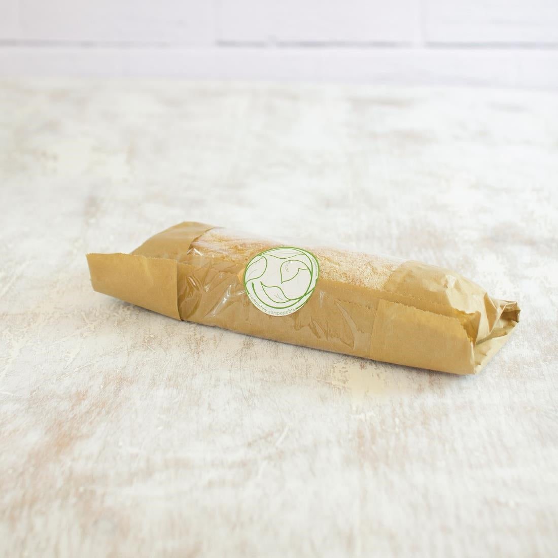 Vegware Compostable Kraft Sandwich Bags With PLA Window Large (Pack of 1000) - DW638 Vegware