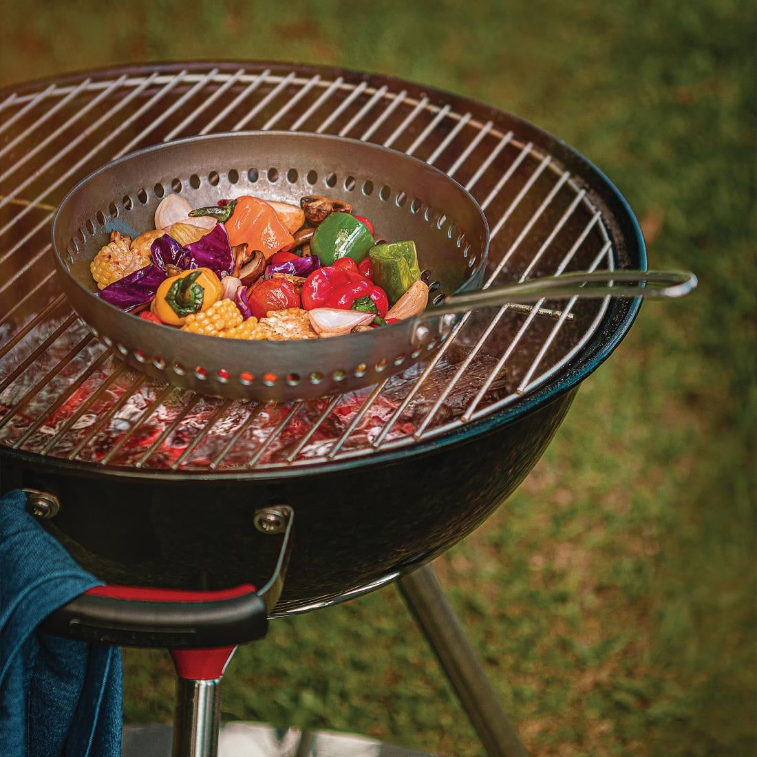 Tramontina Perforated Barbecue Wok 26 cm - DW699 Tramontina