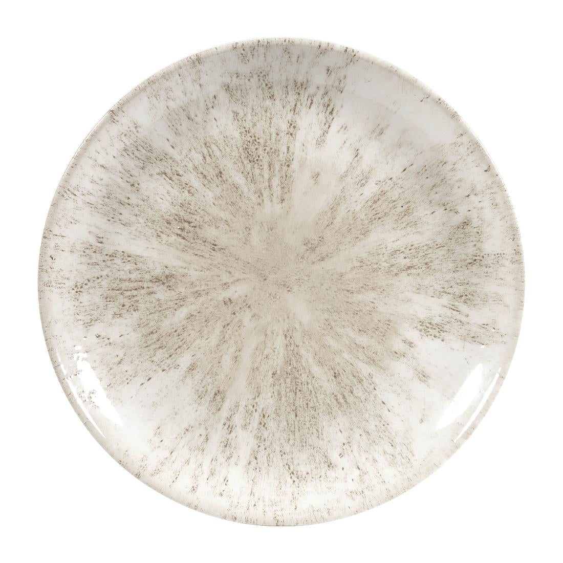 Churchill Studio Prints Stone Coupe Plates Agate Grey 288mm (Pack of 12) - DW790 Plates Churchill