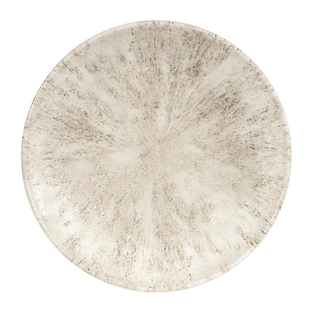 Churchill Studio Prints Stone Coupe Plates Agate Grey 165mm (Pack of 12) - DW793 Plates Churchill