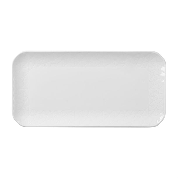 Churchill Alchemy Abstract White Shallow Oblong Tray 300mm (Pack of 6) - DX002 Churchill Alchemy Fine China Churchill