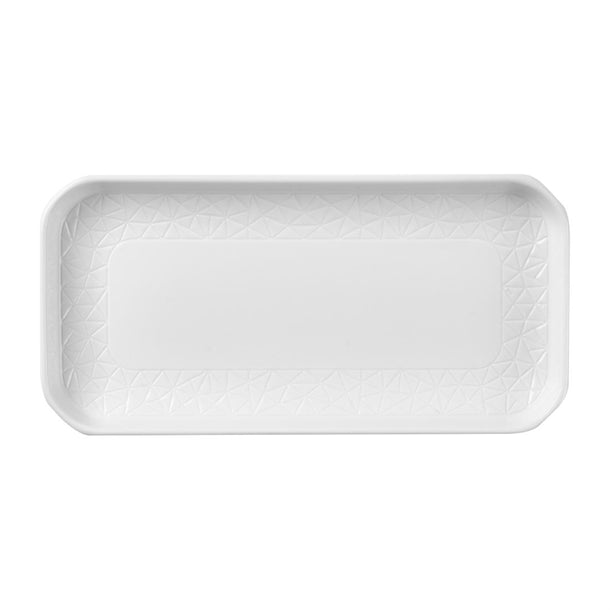Churchill Alchemy Abstract White Deep Oblong Tray 263mm (Pack of 6) - DX003 Churchill Alchemy Fine China Churchill