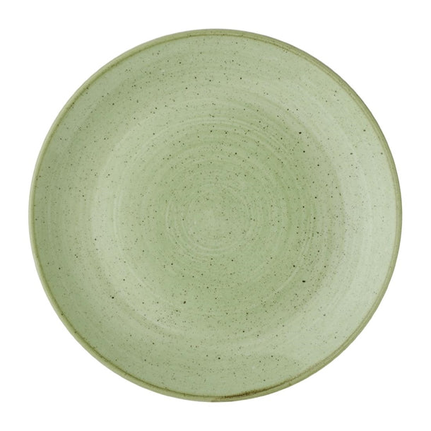 Churchill Stonecast Sage Green Coupe Plate 260mm (Pack of 12) - DX006 Plates Churchill