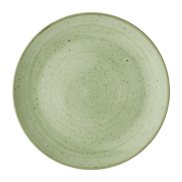 Churchill Stonecast Sage Green Coupe Plate 217mm (Pack of 12) - DX007 Plates Churchill