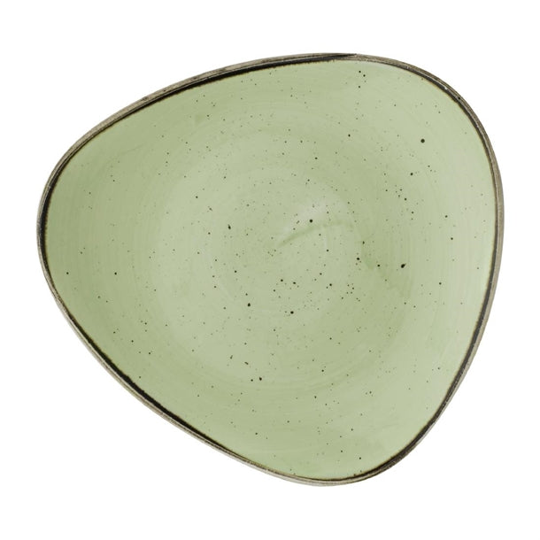 Churchill Stonecast Sage Green Triangle Plate 265mm (Pack of 12) - DX011 Plates Churchill