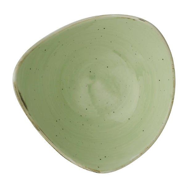 Churhill Stonecast Sage Green Triangle Bowl 185mm (Pack of 12) - DX014 Bowls Churchill