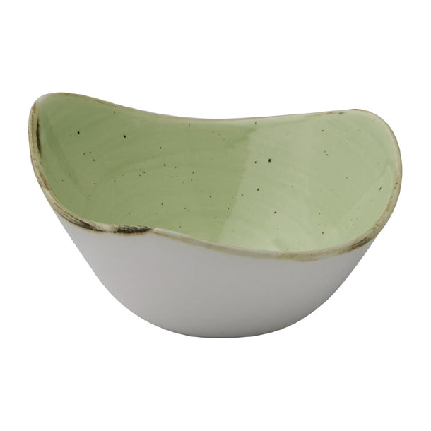 Churchill Stonecast Sage Green Triangle Bowl 153mm (Pack of 12) - DX015 Bowls Churchill