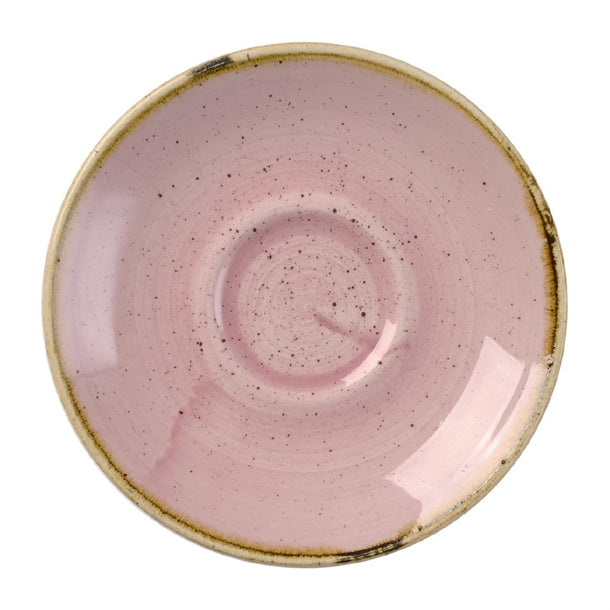 Churchill Stonecast Petal Pink Saucer 118mm (Pack of 12) - DX033 Churchill Super Vitrified Churchill