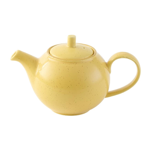 Churchill Stonecast Mustard Seed Teapot 426ml (Pack of 4) - DX045 Churchill Super Vitrified Churchill