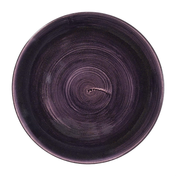 Churchill Stonecast Patina Deep Purple Coupe Plate 288mm (Pack of 12) - DX058 Plates Churchill
