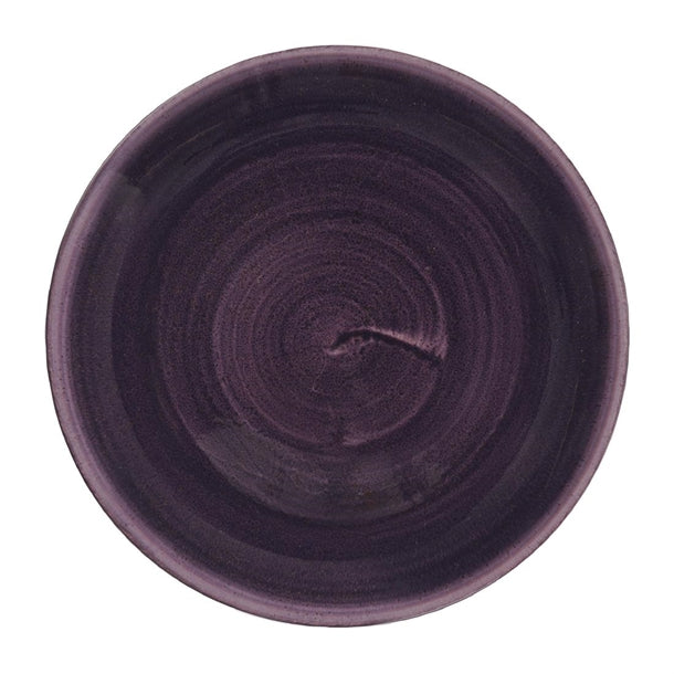 Churchill Stonecast Patina Deep Purple Coupe Plate 217mm (Pack of 12) - DX060 Plates Churchill