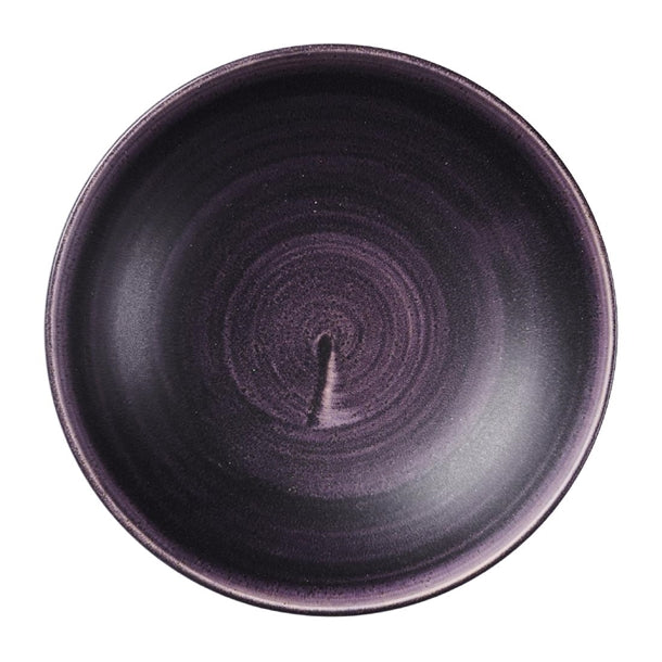 Churchill Stonecast Patina Deep Purple Coupe Bowl 182mm (Pack of 12) - DX063 Bowls Churchill