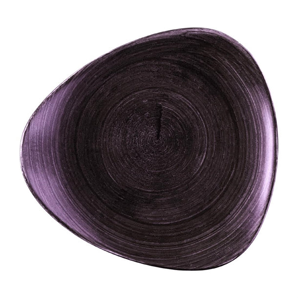 Churchill Stonecast Patina Deep Purple Triangle Plate 229mm (Pack of 12) - DX065 Plates Churchill