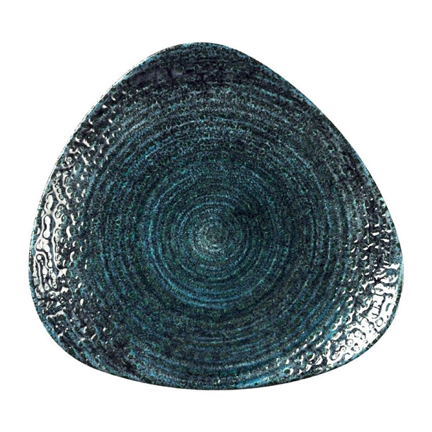 Churchill Homespun Chroma Blue Triangle Plate 265mm (Pack of 12) - DX089 Plates Churchill