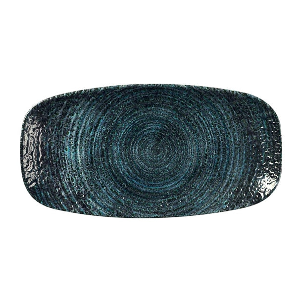 Churchill Homespun Chroma Blue Chefs' Oblong Plate 269mm (Pack of 12) - DX095 Plates Churchill